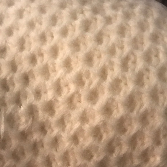 Cream Melange Turtleneck Waffle Sweater - Picture 7 of 7